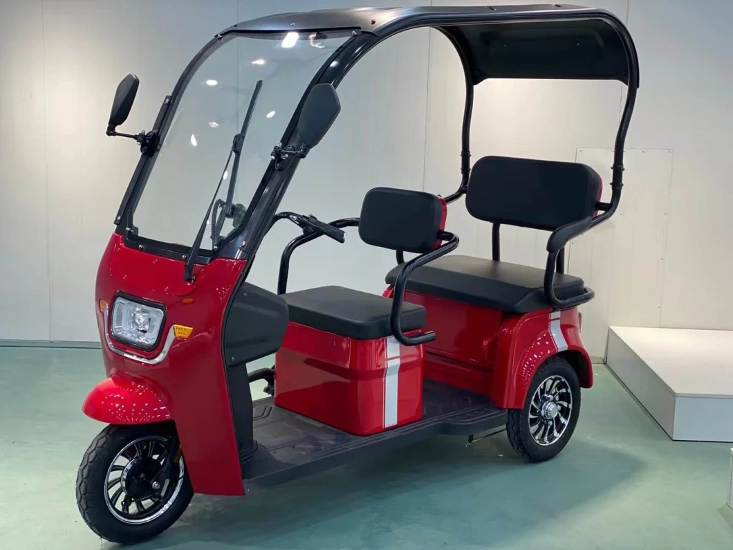 Electric Tricycle Three Wheeler with Roof and Rain Cover